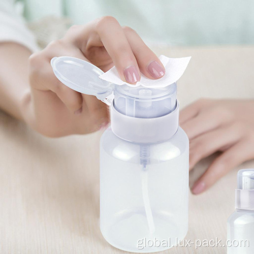 Plastic Cosmetic Jars Plastic Nail Polish Remover Pump Dispenser Bottle Manufactory